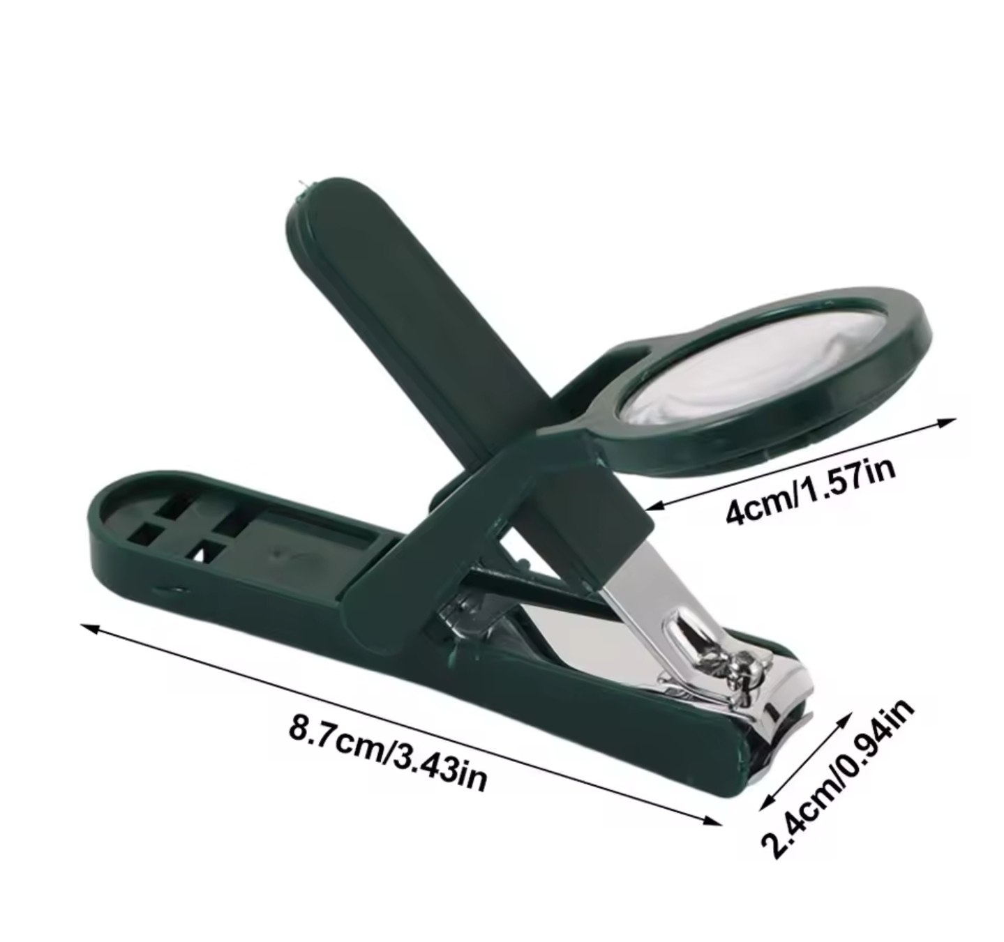 Nail Clipper with Magnifying Glass