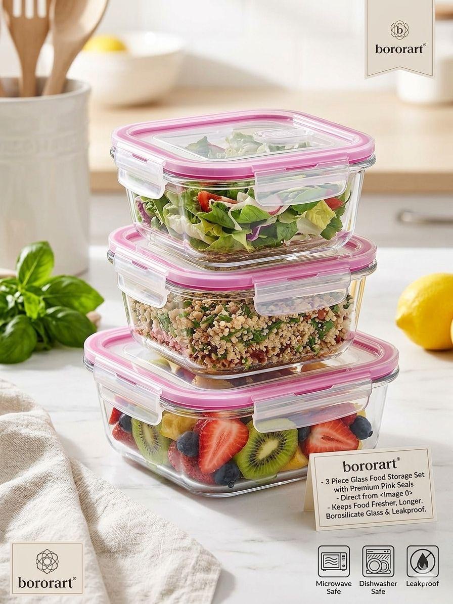 Glass food storage