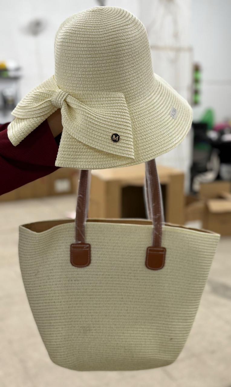 Straw bag straw hat 3