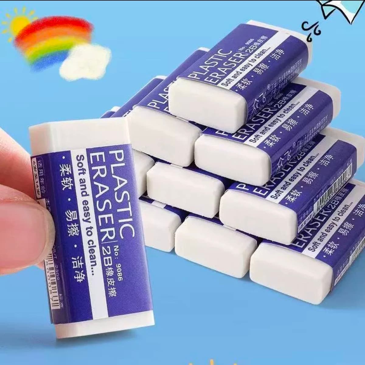 White 2B Eraser
